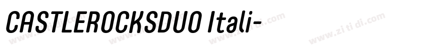CASTLEROCKSDUO Itali字体转换